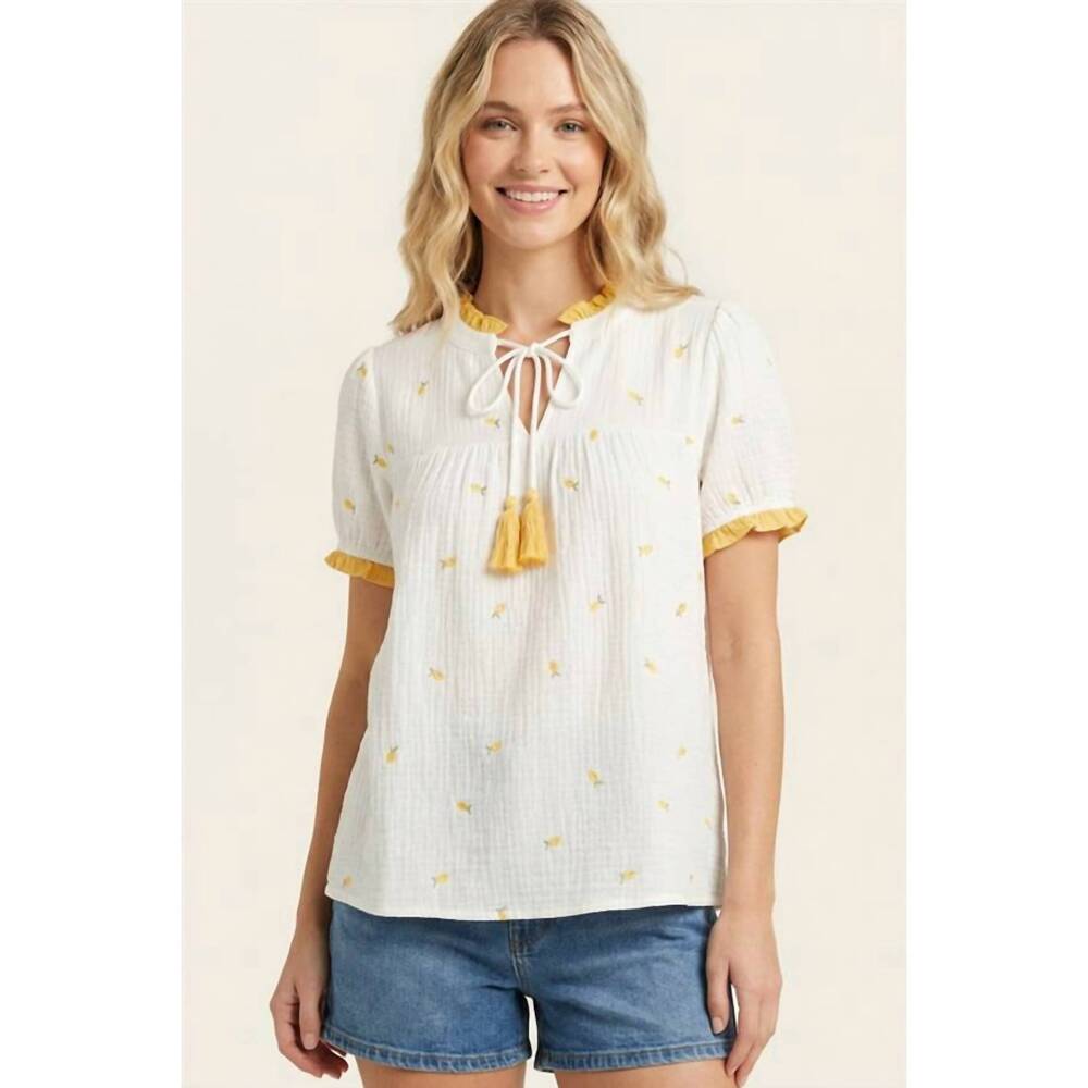 NEW STACCATO lemon top in yellow